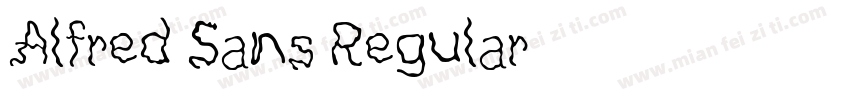 Alfred Sans Regular字体转换